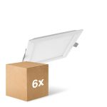 Voordeelpak 6x Ledvance LED Downlight Slim Vierkant SQ210 18W 1530lm 120D - 840 Koel Wit 