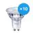 Voordeelpak 10x Philips Corepro LED Spot GU10 PAR16 4.6W 355lm 36D - 827 Zeer Warm Wit | Vervangt 50W