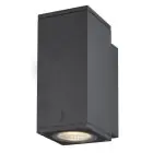SLV Enola S Wandlamp Aluminium Grijs Vierkant 6W 500lm - 940 Koel Wit | Buitenverlichting - IP65 - Beste Kleurweergave