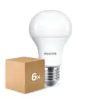 Voordeelpak 6x Philips  CorePro LED Lamp E27 Peer Mat 10W 1055lm - 827 Zeer Warm Wit | Vervangt 75W
